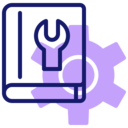 book,gear,education,cogwheel,settings,guide,manual,manual book